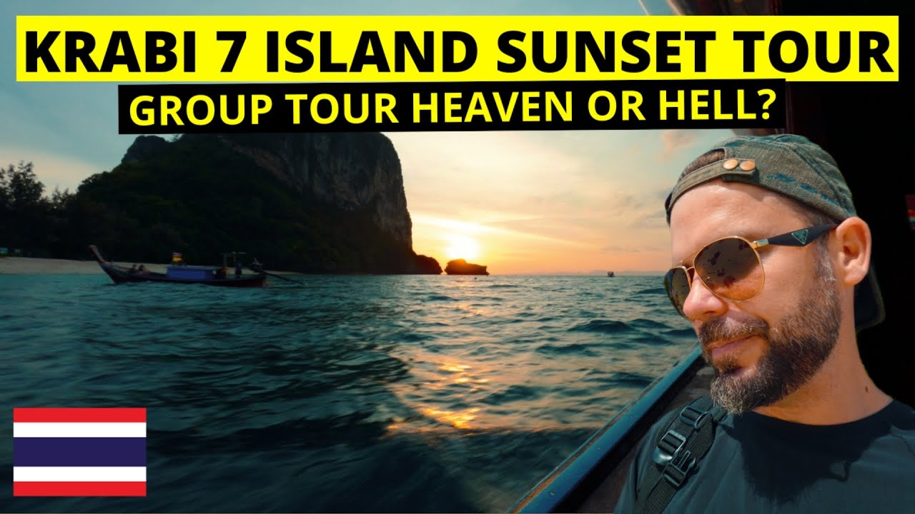 KRABI 7 Island Sunset Tour With Bioluminescent Plankton THAILAND 🇹🇭