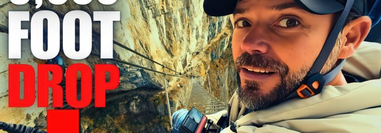 Halfway up the World’s Scariest Sky Ladder… My hand is bleeding 🇨🇳 (Can’t Go Back)